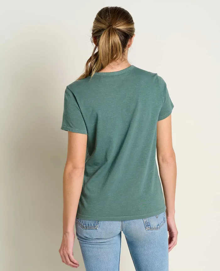 Women8217s Primo Short Sleeve Crew Silver Pine Women8217s Loungewear and Sleep ToadandCo