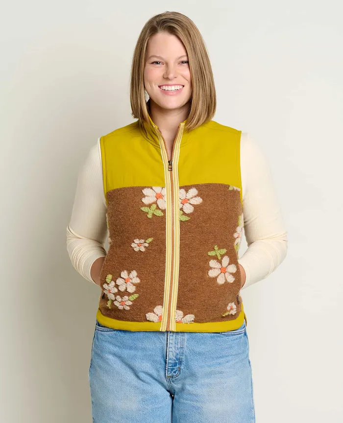 Women8217s Sespe Sherpa Vest Daisy Jackets and Layers ToadandCo Women8217s