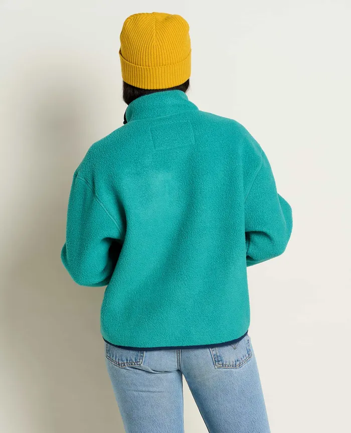 Women8217s Women8217s Campo Fleece Jacket Cyan Jackets and Layers ToadandCo