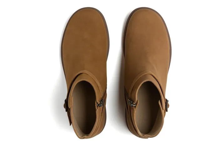 Women ABEO Footwear Boots Compass Buckle Tan Nubuck Women ABEO Footwear Boots Compass Buckle Tan Nubuck