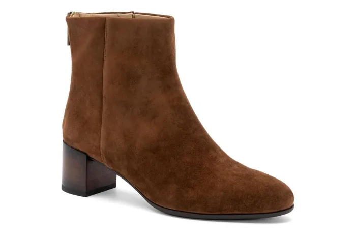 Women ABEO Footwear Boots Plaza Back Zip Caramel