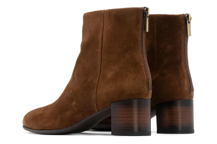 Women ABEO Footwear Boots Plaza Back Zip Caramel Women ABEO Footwear Boots Plaza Back Zip Caramel