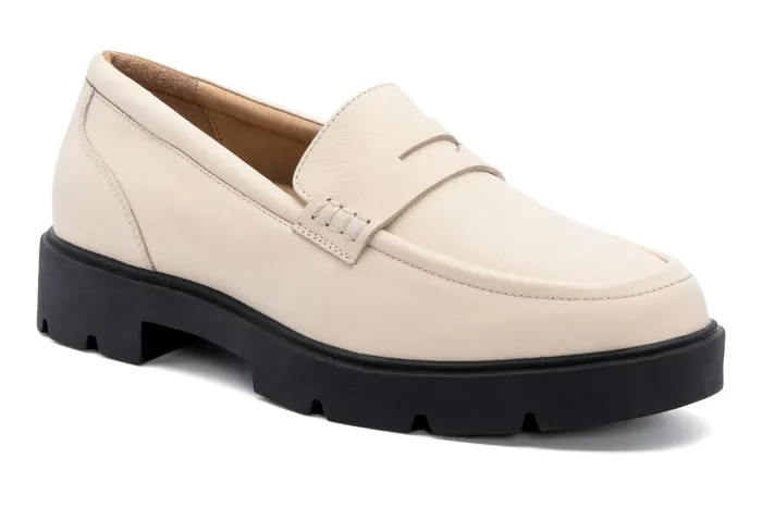 Women ABEO Footwear Dress Boulevard Loafer Off White