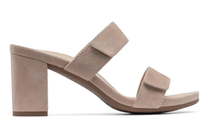 Women ABEO Footwear Dress Tempo Slide Cuban Sand Suede Women ABEO Footwear Dress Tempo Slide Cuban Sand Suede