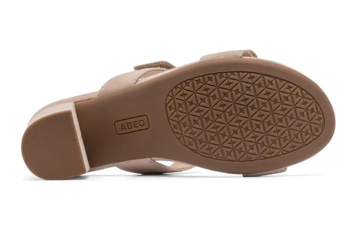 Women ABEO Footwear Dress Tempo Slide Cuban Sand Suede Women ABEO Footwear Dress Tempo Slide Cuban Sand Suede