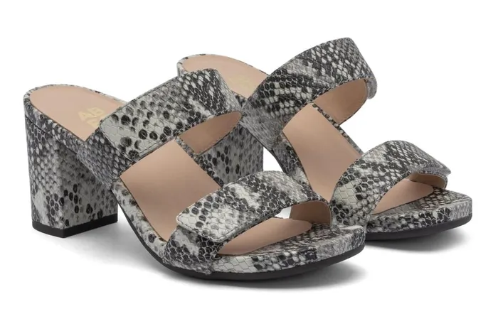 Women ABEO Footwear Dress Tempo Slide Snake Print Leather Women ABEO Footwear Dress Tempo Slide Snake Print Leather
