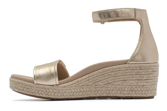 Women ABEO Footwear Sandals Riviera Ankle Sandal Light Gold Leather Women ABEO Footwear Sandals Riviera Ankle Sandal Light Gold Leather