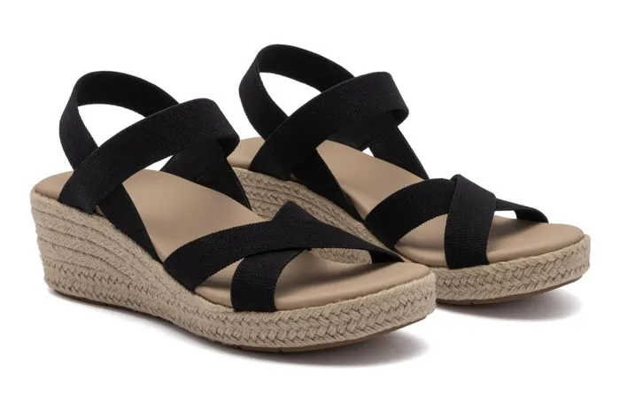 Women ABEO Footwear Sandals Riviera Stretch Black Women ABEO Footwear Sandals Riviera Stretch Black