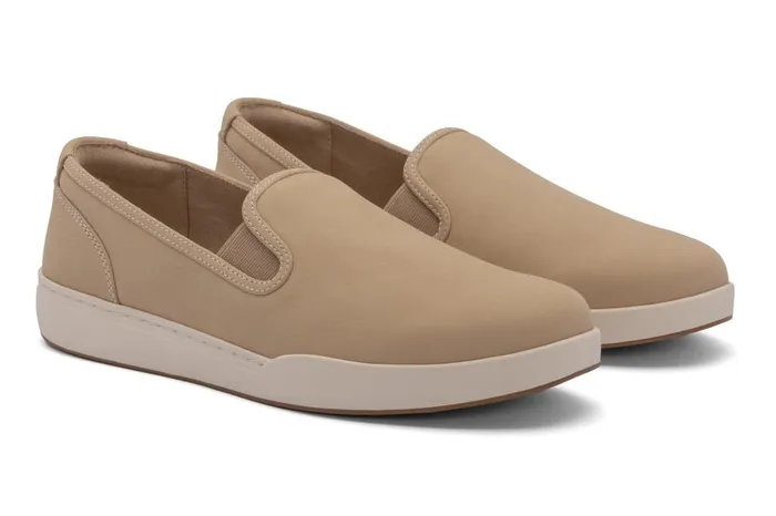 Women ABEO Footwear Sneakers Encore Slip On Tan Nubuck Women ABEO Footwear Sneakers Encore Slip On Tan Nubuck