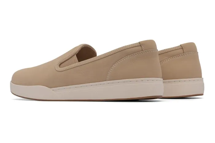 Women ABEO Footwear Sneakers Encore Slip On Tan Nubuck Women ABEO Footwear Sneakers Encore Slip On Tan Nubuck