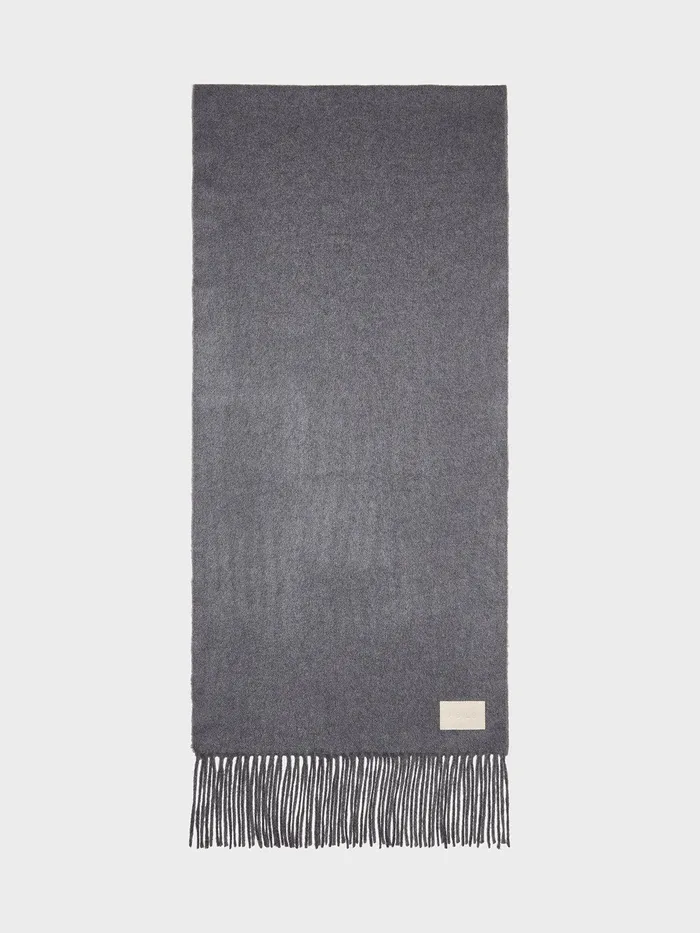 Women Aeyde BELA Grey Cashmere Scarf Aeyde Scarves