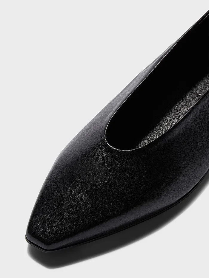 Women Aeyde BETTY Black Ballet Flat Aeyde Flats