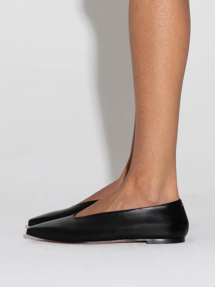 Women Aeyde BETTY Black Ballet Flat Aeyde Flats