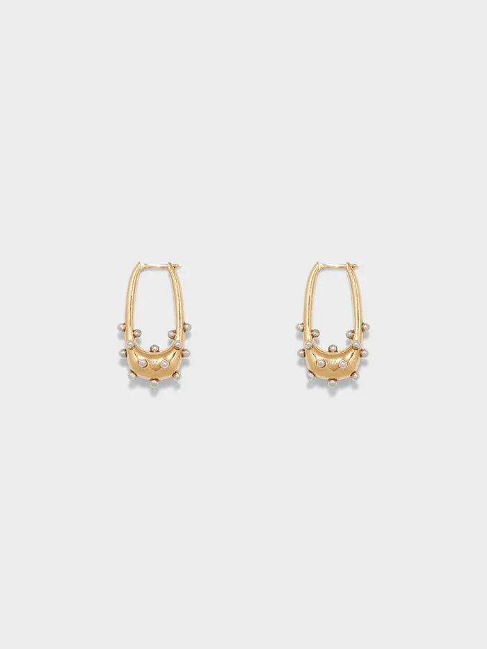 Women Aeyde ELIAS GoldPalladium Earrings Aeyde Earrings