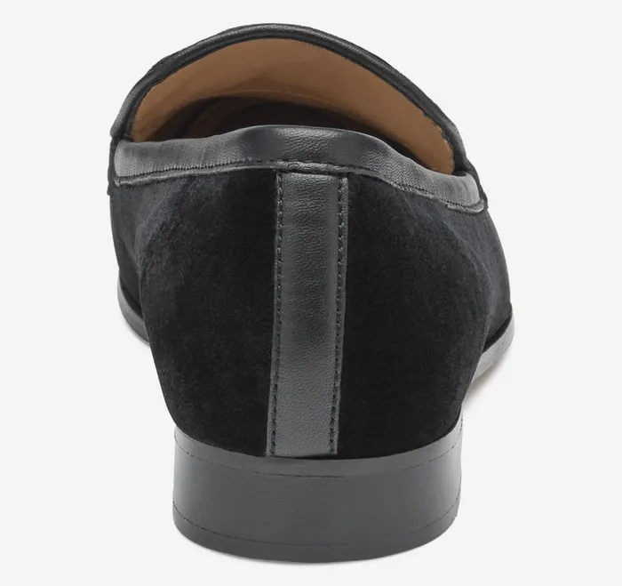 Women Ali Bit Loafer Black Velvet JohnstonandMurphy Mules and Loafers Women Ali Bit Loafer Black Velvet JohnstonandMurphy Mules and Loafers