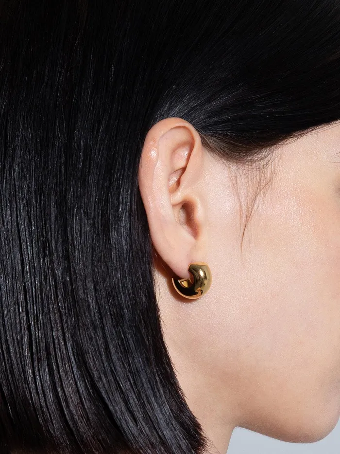 Women Alma Small 18kt GoldPlated Earrings Aeyde Earrings