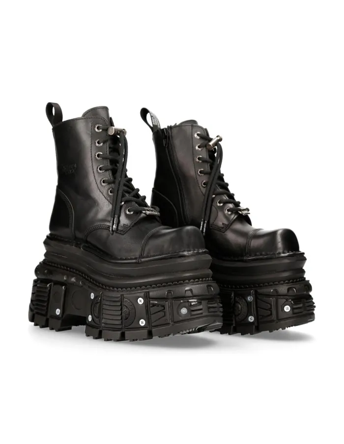 Women Ankle Boot Imperfect With Laces MMili083cctC4 New Rock High Heels