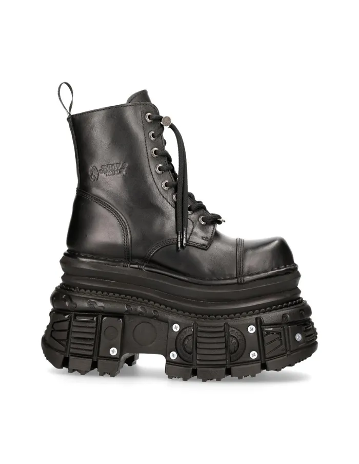 Women Ankle Boot Imperfect With Laces MMili083cctC4 New Rock High Heels