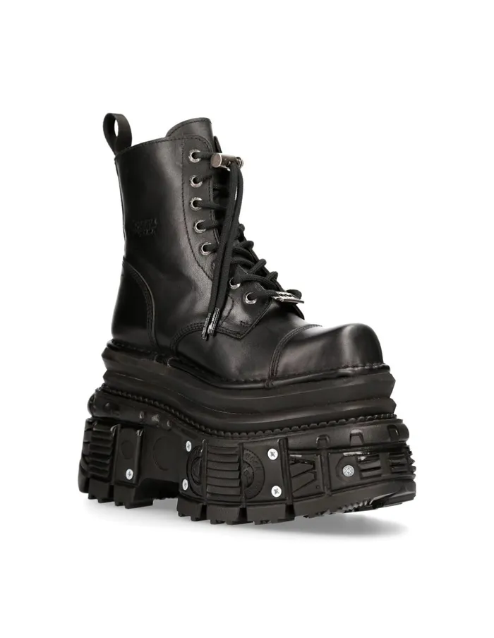 Women Ankle Boot Imperfect With Laces MMili083cctC4 New Rock High Heels