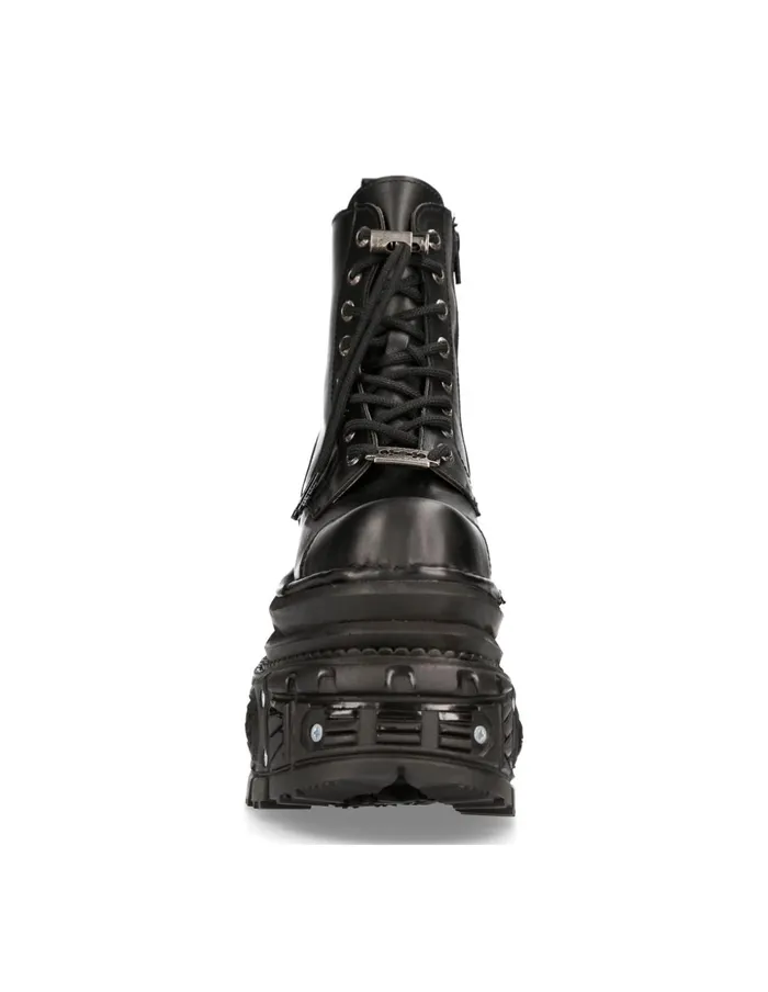 Women Ankle Boot Imperfect With Laces MMili083cctC4 New Rock High Heels