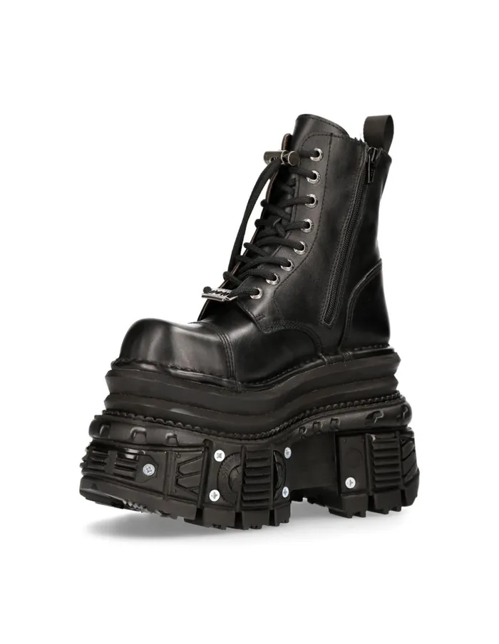 Women Ankle Boot Imperfect With Laces MMili083cctC4 New Rock High Heels