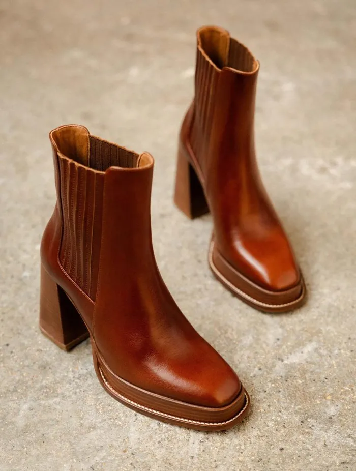 Women Ankle Boots Bobbies Deva Chestnut