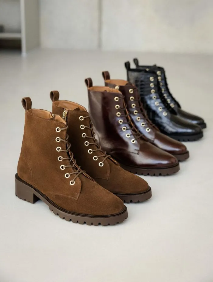 Women Ankle Boots Bobbies Lara Irish Coffee