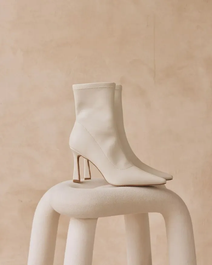 Women Ankle Boots NOVO Shoes KROC CREAM Ankle Boots