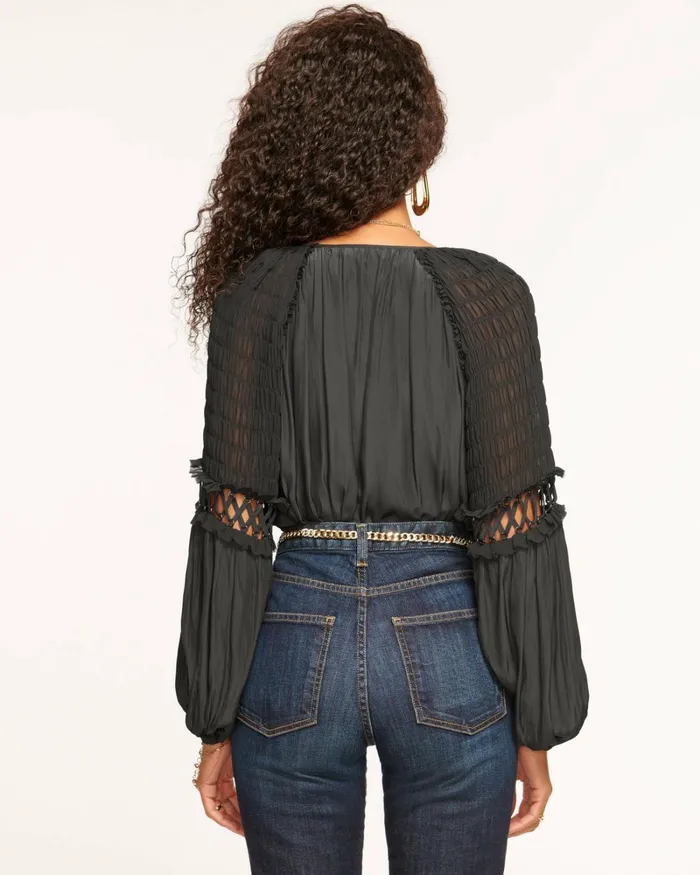 Women Ayla Embellished Blouse Black Ramy Brook Tops Women Ayla Embellished Blouse Black Ramy Brook Tops