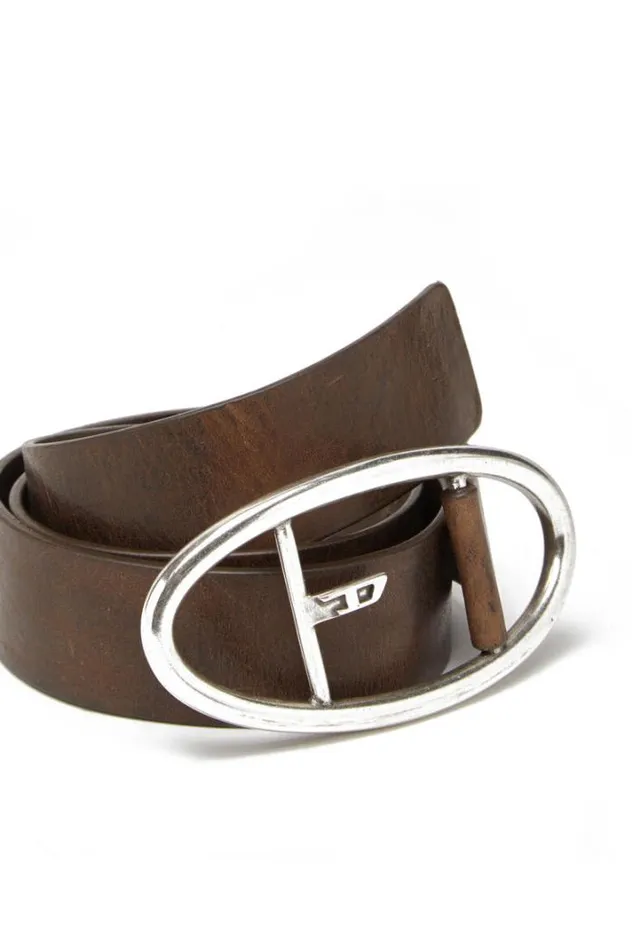Women BOval D Brown Diesel Belts Women BOval D Brown Diesel Belts