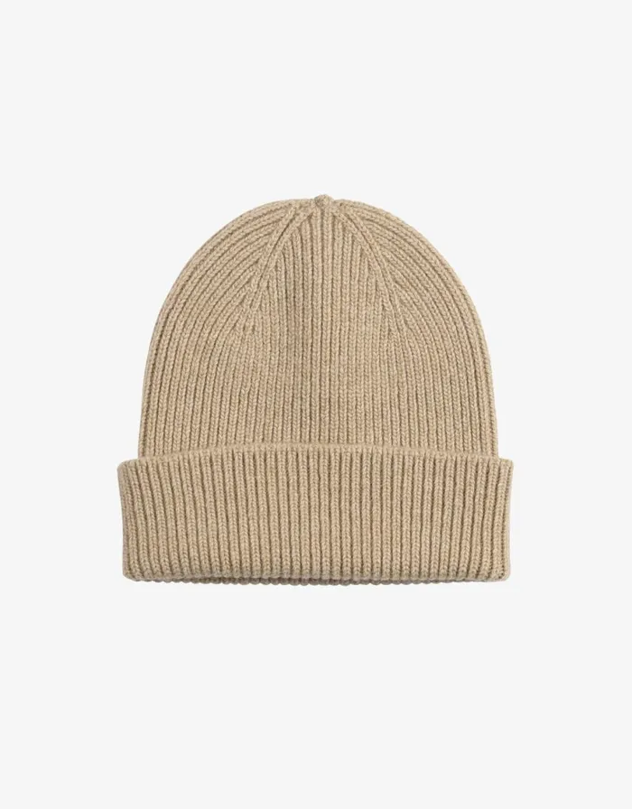 Women Beanies Colorful Standard Merino Wool Beanie Desert Khaki