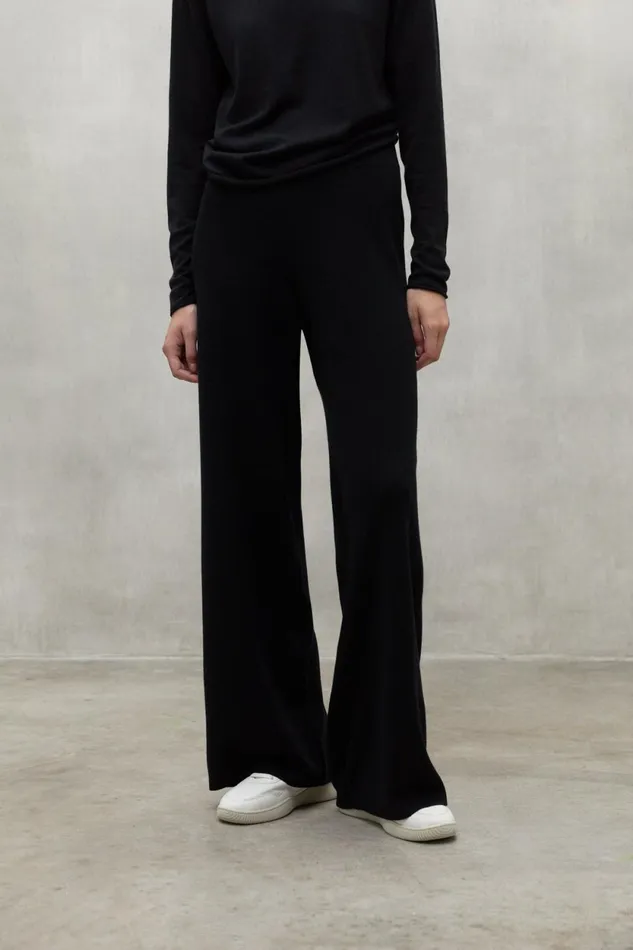 Women Black Cabri Trousers Ecoalf Trousers
