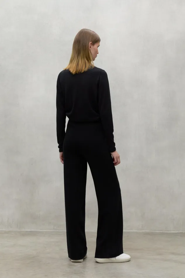 Women Black Cabri Trousers Ecoalf Trousers
