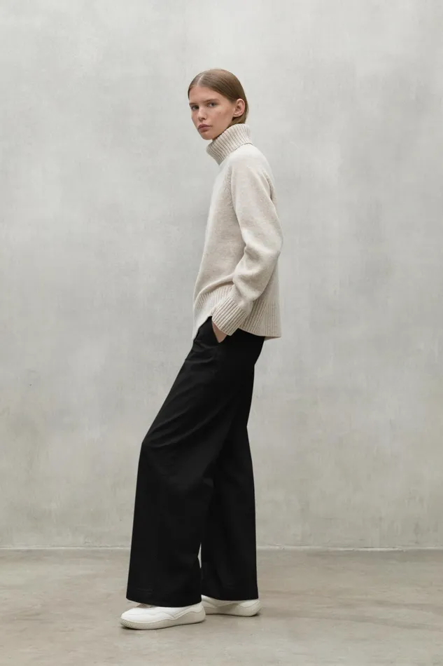Women Black Valls Trousers Ecoalf Trousers