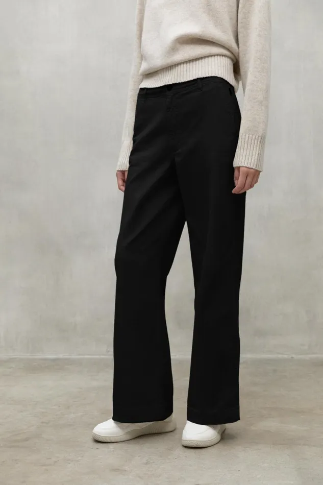 Women Black Valls Trousers Ecoalf Trousers