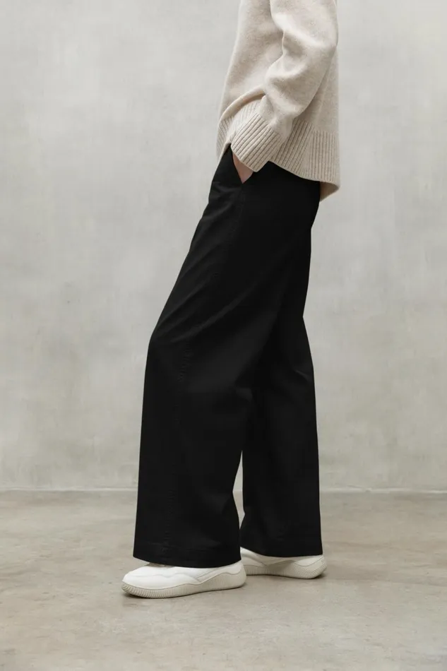 Women Black Valls Trousers Ecoalf Trousers