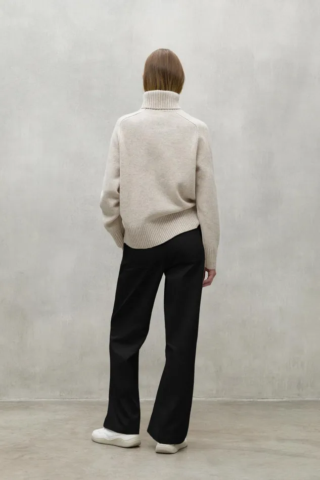 Women Black Valls Trousers Ecoalf Trousers