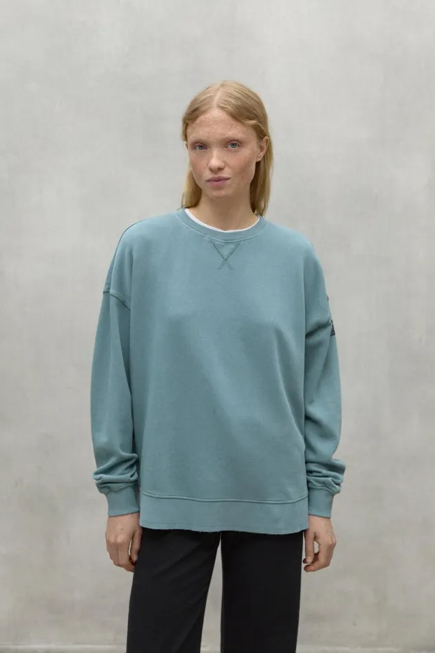 Women Blue Elvas Sweatshirt Ecoalf Sweatshirts