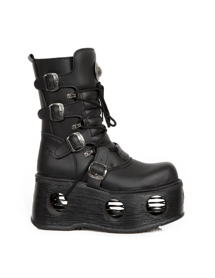 Women Boot Metallic M373Vc2 New Rock High Heels