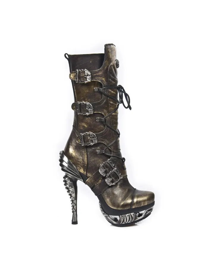 Women Boot Punk MMag006C3 New Rock High Heels