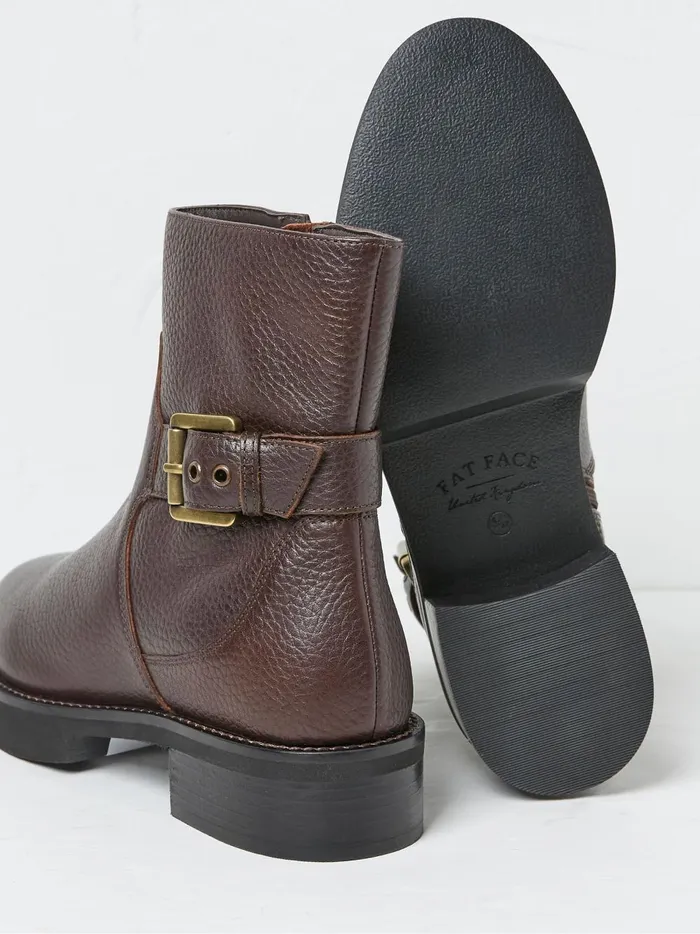 Women Boots Fat Face Brown Scout Chunky Boots