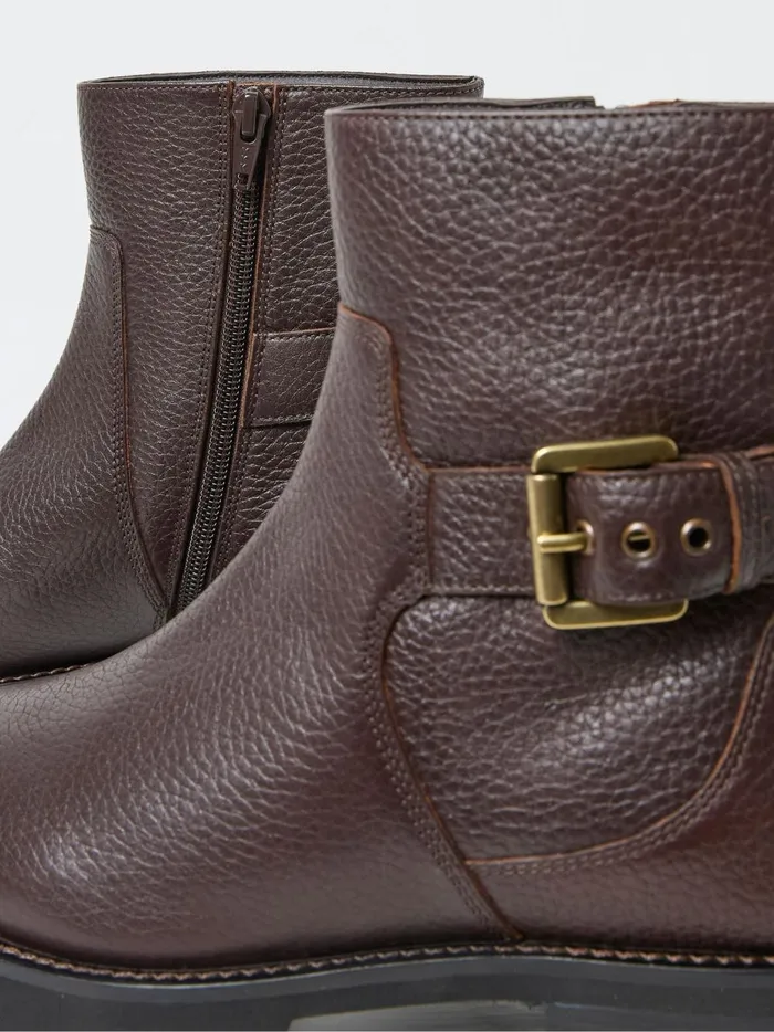 Women Boots Fat Face Brown Scout Chunky Boots