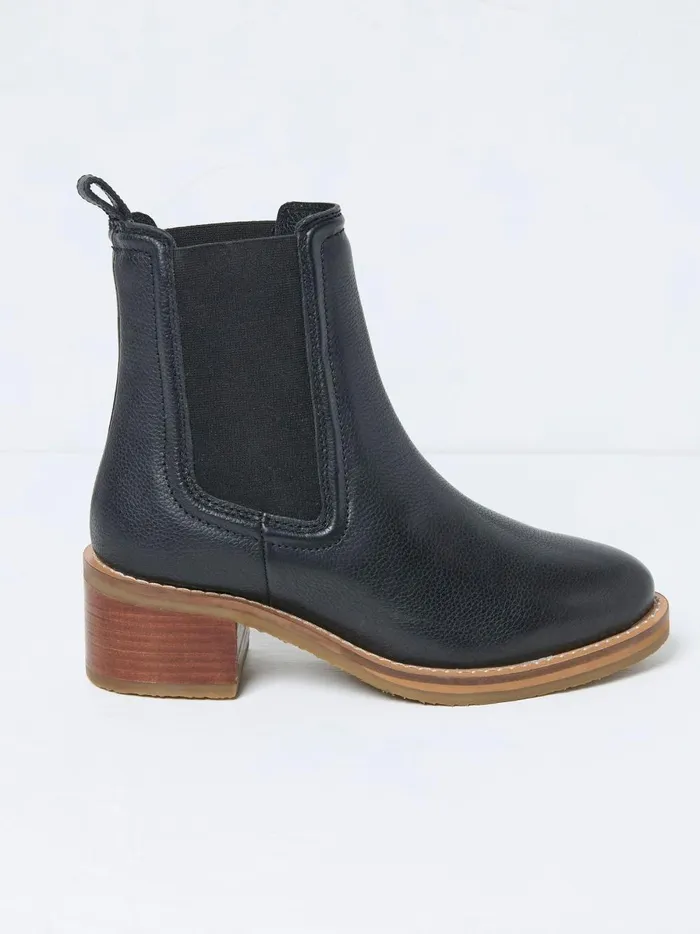 Women Boots Fat Face Orla Black Chelsea Boots