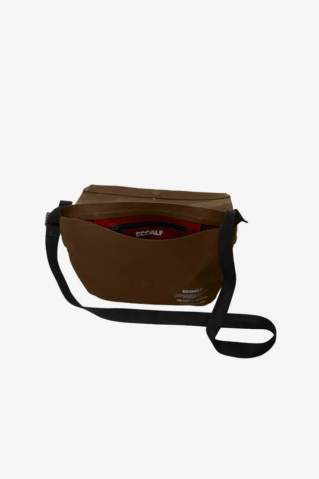 Women Brown Bonded Shoulder Bag Ecoalf Handbags