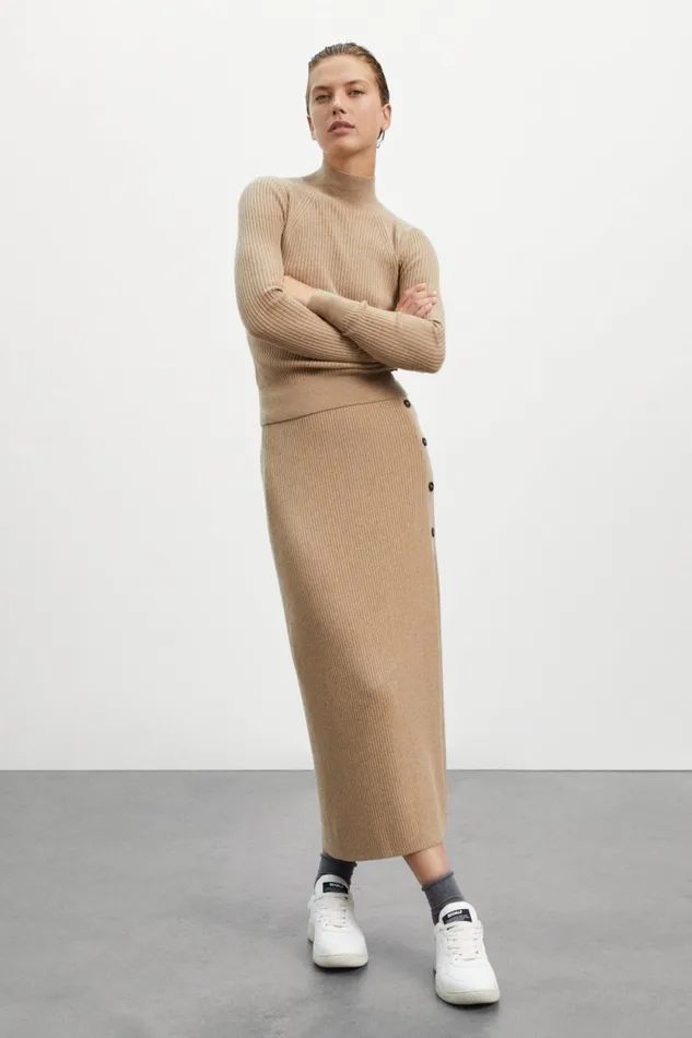 Women Brown Mia Skirt Ecoalf Skirts