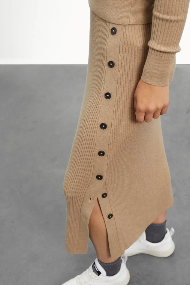 Women Brown Mia Skirt Ecoalf Skirts