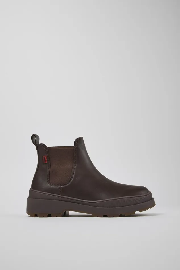 Women Brutus Trek HYDROSHIELD MICHELIN Brown Leather Ankle Boots Camper Ankle Boots Women Brutus Trek HYDROSHIELD MICHELIN Brown Leather Ankle Boots Camper Ankle Boots