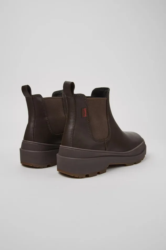 Women Brutus Trek HYDROSHIELD MICHELIN Brown Leather Ankle Boots Camper Ankle Boots Women Brutus Trek HYDROSHIELD MICHELIN Brown Leather Ankle Boots Camper Ankle Boots