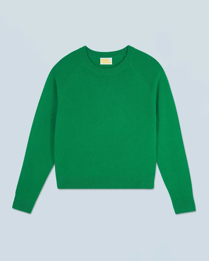 Women Cashmere Sweaters From Future Light Crewneck Sweater Mountain Green