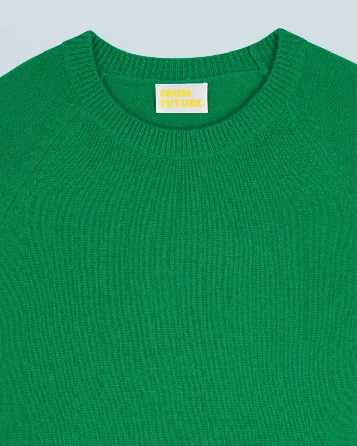 Women Cashmere Sweaters From Future Light Crewneck Sweater Mountain Green